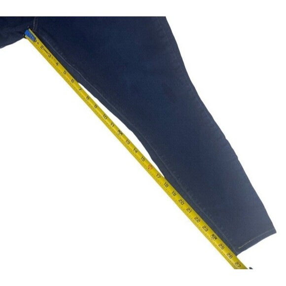 Signature Levi Strauss Gold Mid-Rise Stretch Skinny Dark Wash Jeans 16 Short - Picture 8 of 15